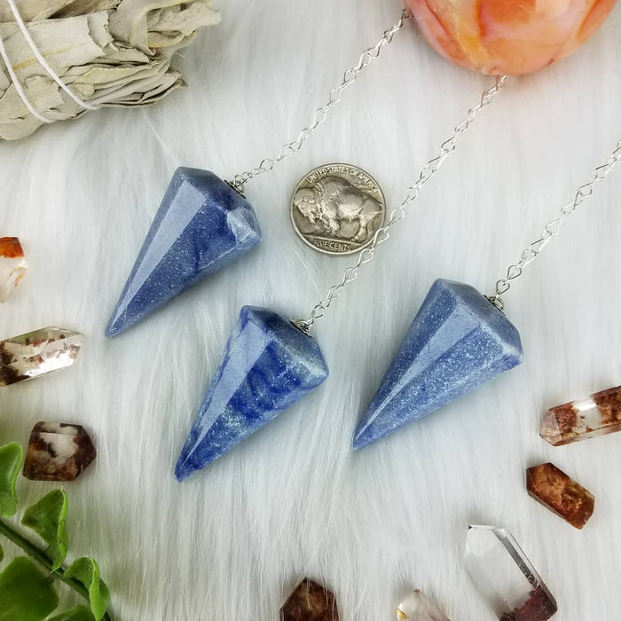 Blue Quartz Pendulums