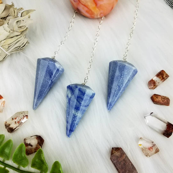 Blue Quartz Pendulums