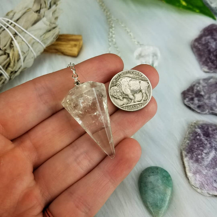 Clear Quartz Pendulums