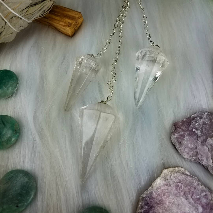 Clear Quartz Pendulums