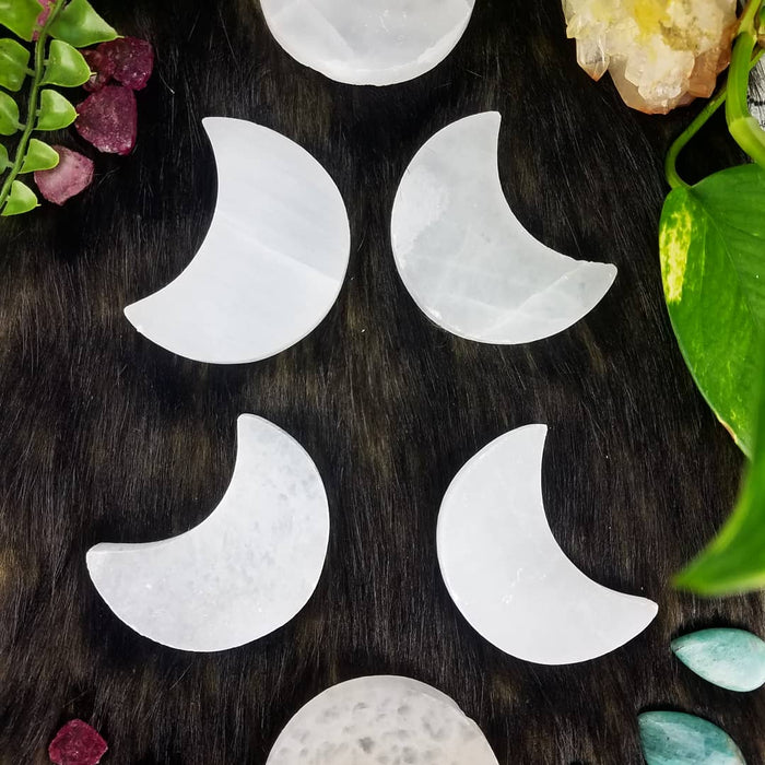 Selenite Moons