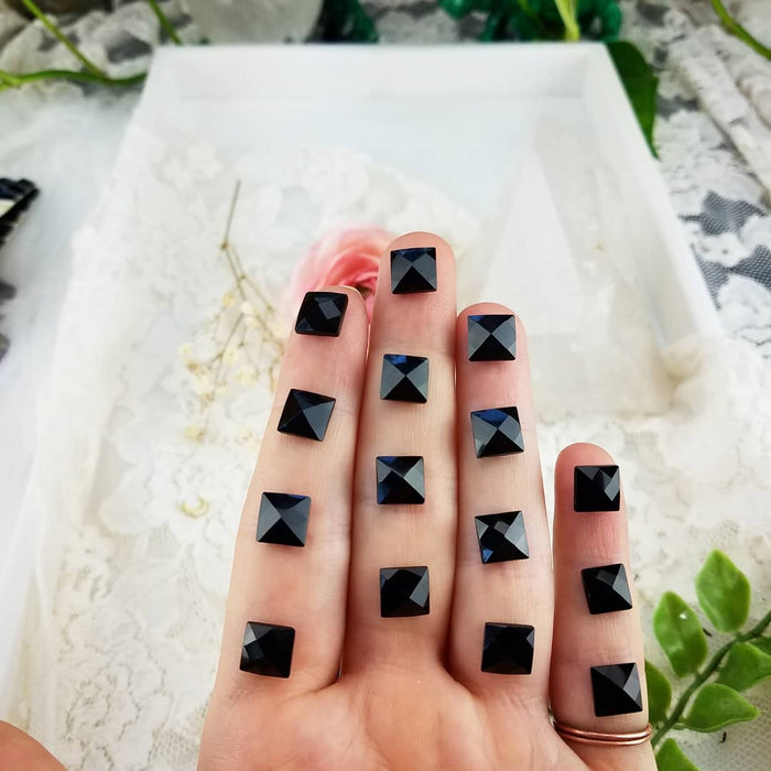 Onyx Pyramid Cabochons, small