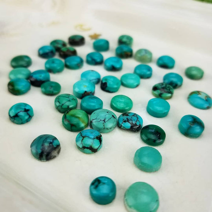 Turquoise, Small Round Cabochons