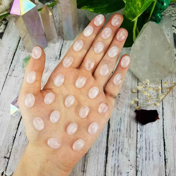 Rose Quartz Cabochons, 10x14mm