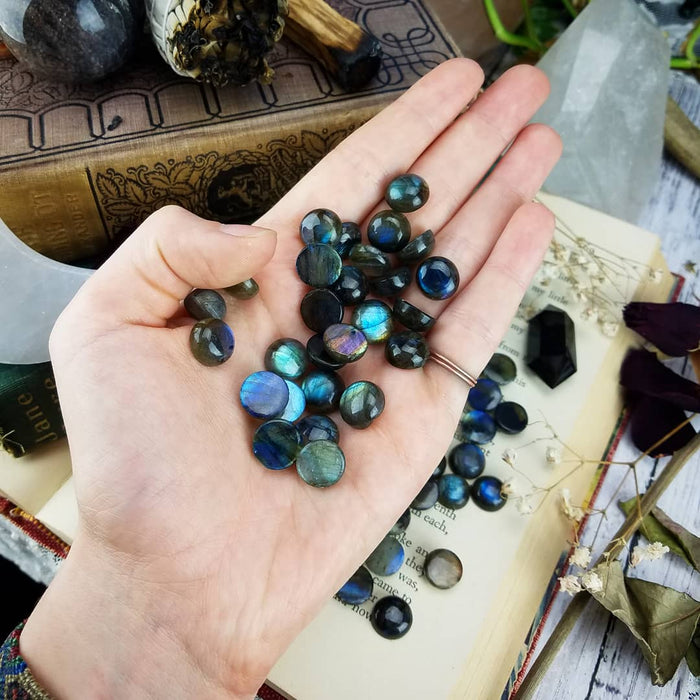 Labradorite 12mm Round Cabochons