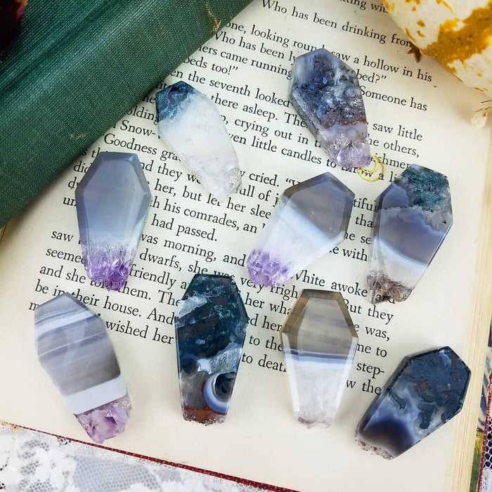 Amethyst and Agate Coffins