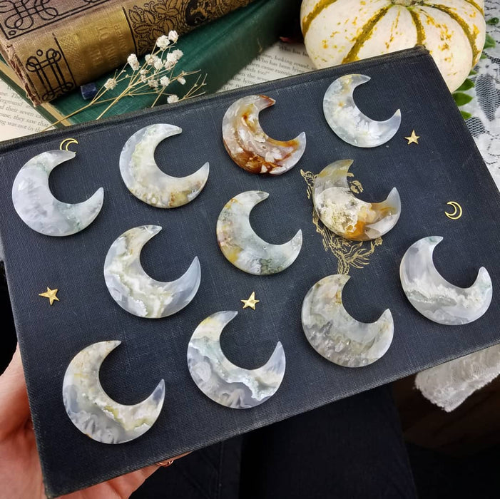 Seam Agate Moons