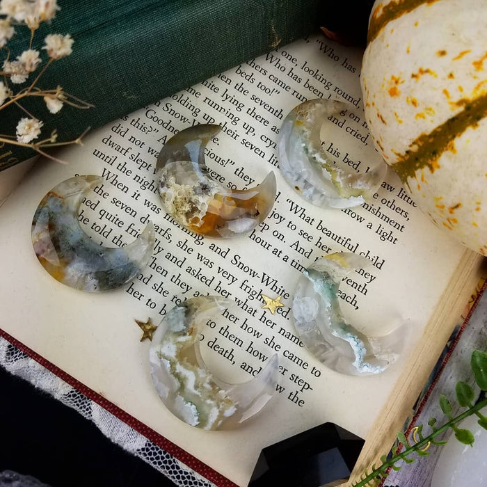 Seam Agate Moons