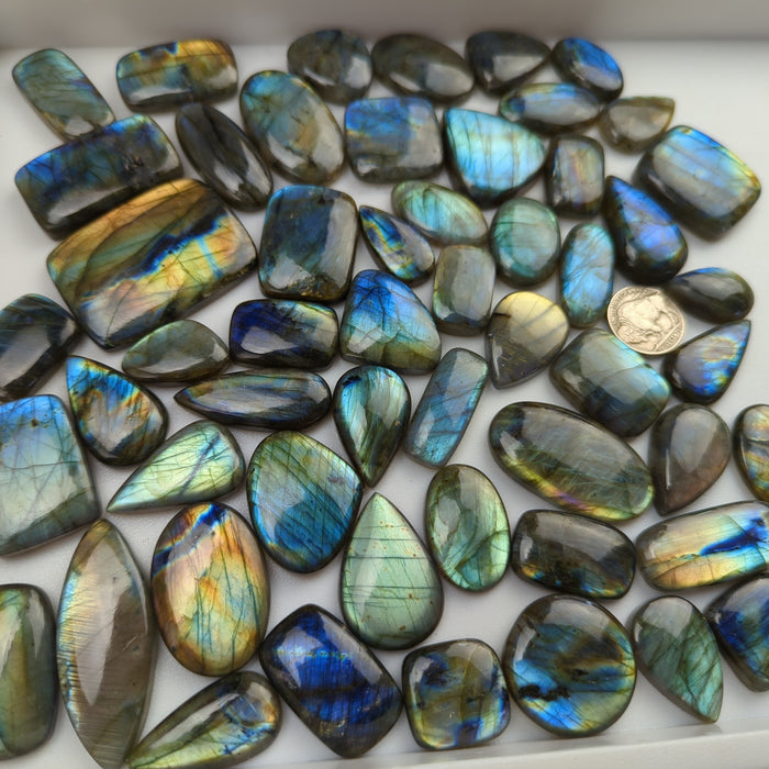 ½ kilo of Labradorite Cabochons