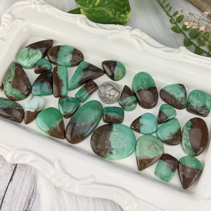 Chrysoprase Cabochons , Freeform