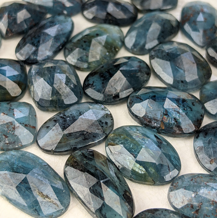 Blue Kyanite Rose Cut Cabochons