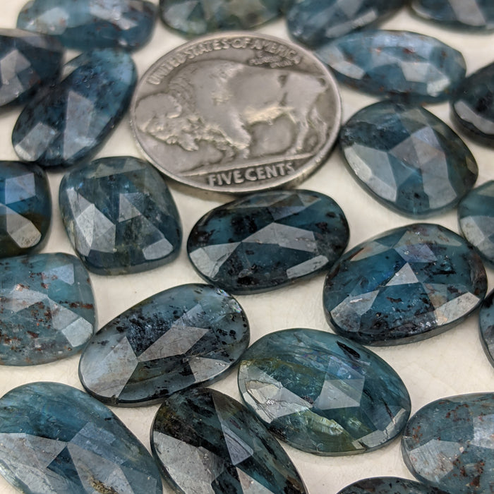 Blue Kyanite Rose Cut Cabochons