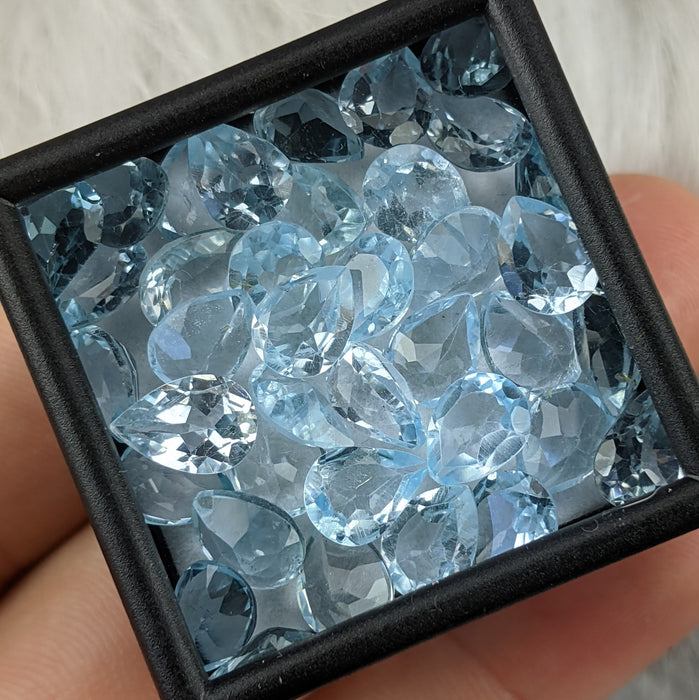 Sky Blue Topaz Facets