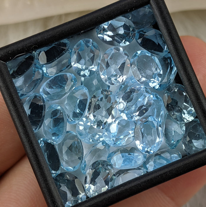 Sky Blue Topaz Facets