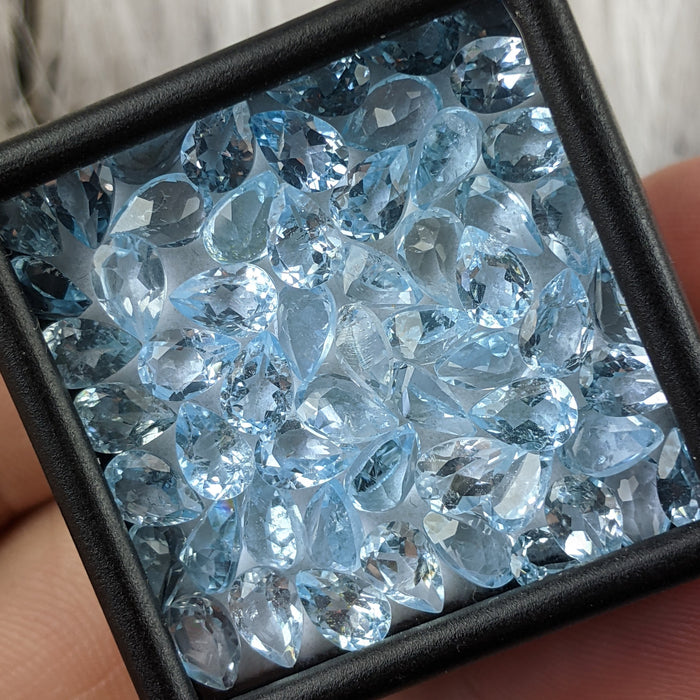 Sky Blue Topaz Facets