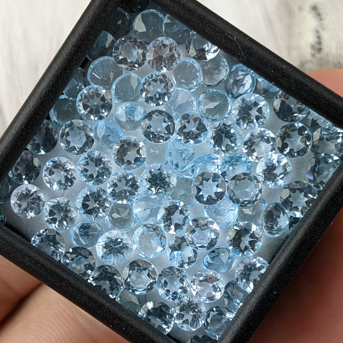 Sky Blue Topaz Facets