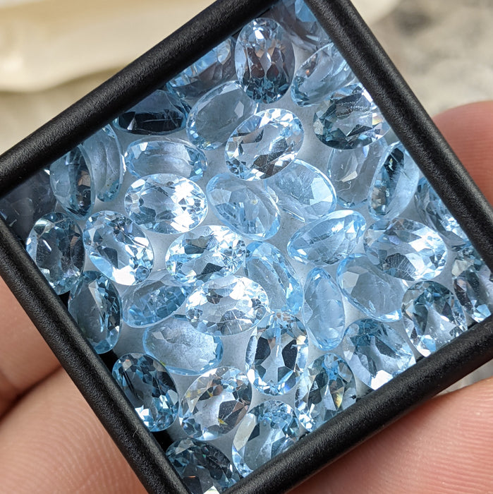 Sky Blue Topaz Facets