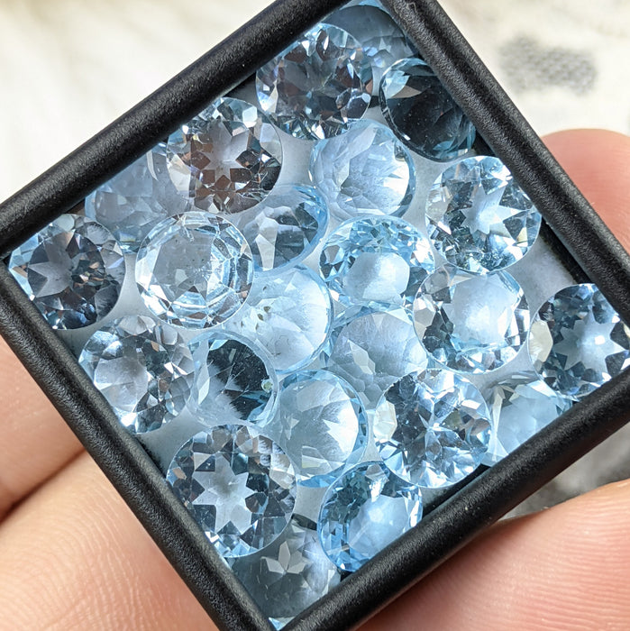 Sky Blue Topaz Facets