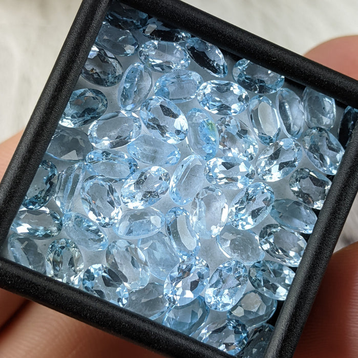 Sky Blue Topaz Facets