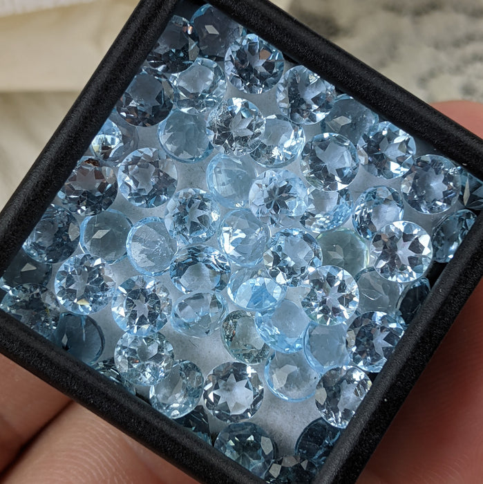 Sky Blue Topaz Facets