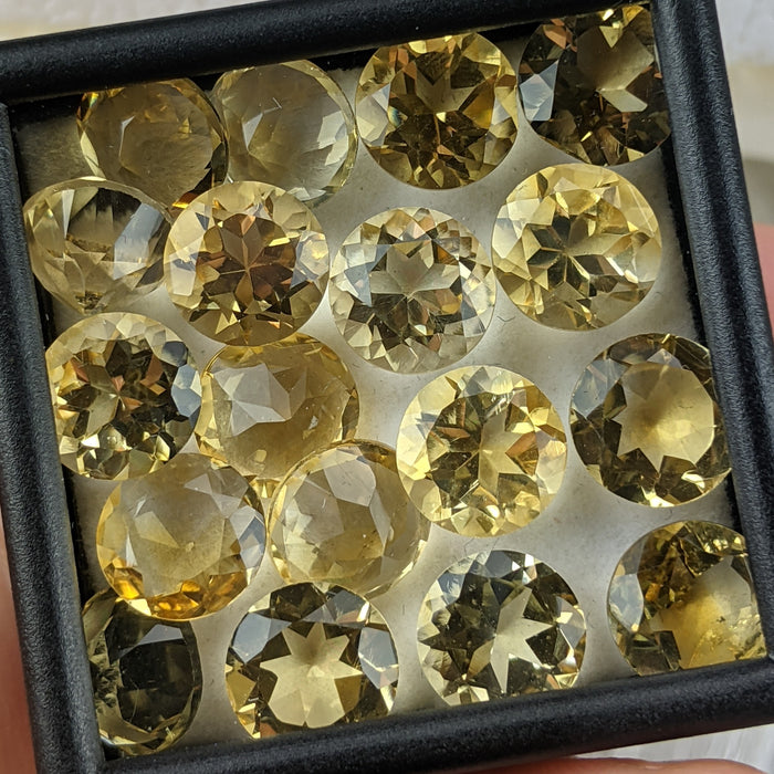 Citrine Facets, Heated