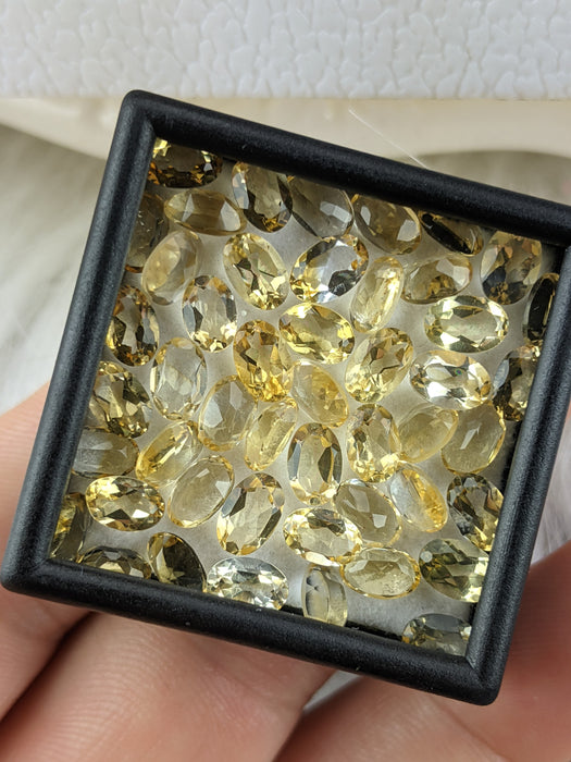 Citrine Facets, Heated