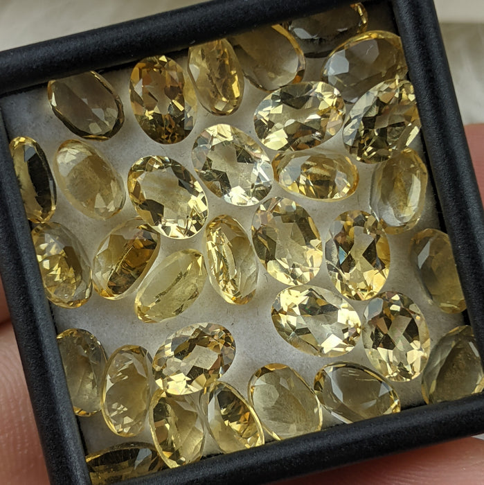 Citrine Facets, Heated