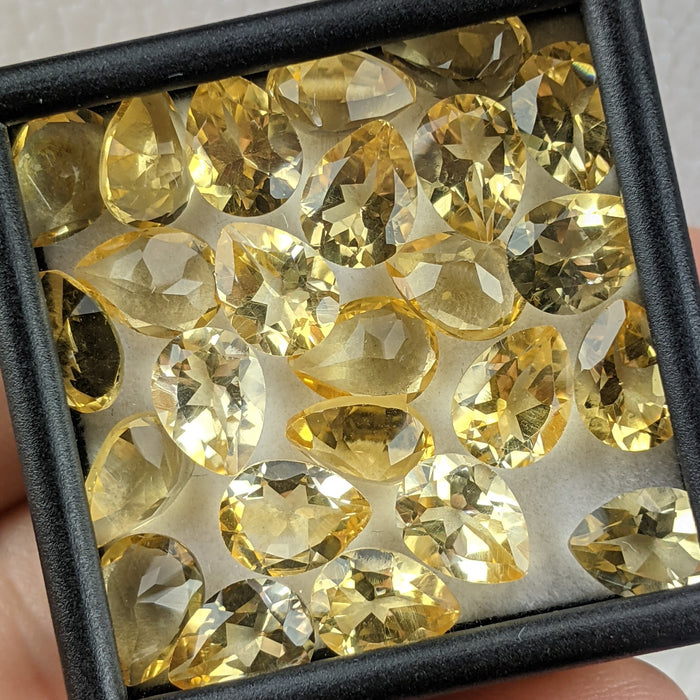 Citrine Facets, Heated