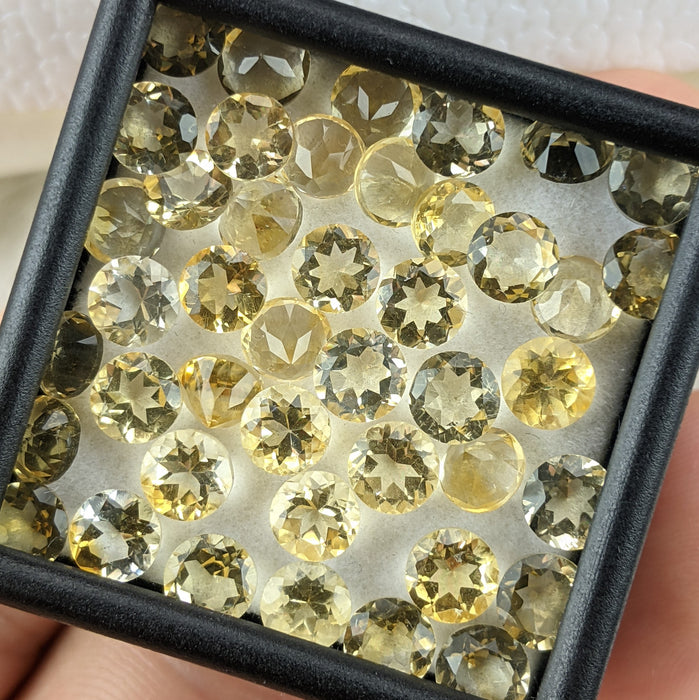 Citrine Facets, Heated