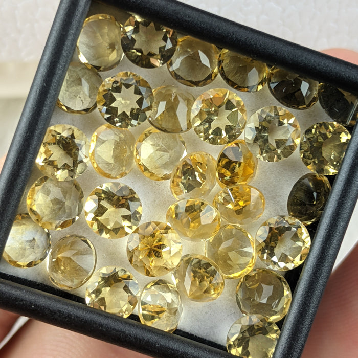 Citrine Facets, Heated