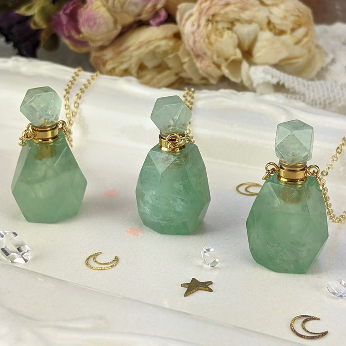 Crystal Perfume Bottles, Fluorite