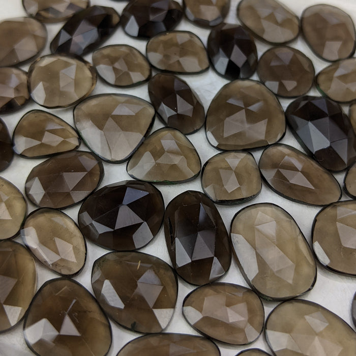 Smoky Quartz Rose Cut Cabochons