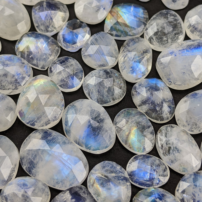 Moonstone Rose Cut Cabochons