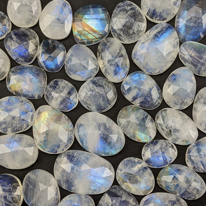 Moonstone Rose Cut Cabochons