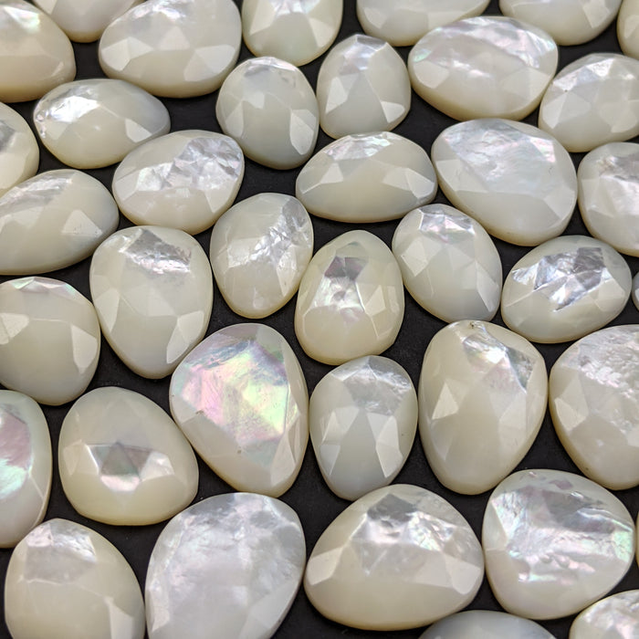 Mother of Pearl Rose Cut Cabochons