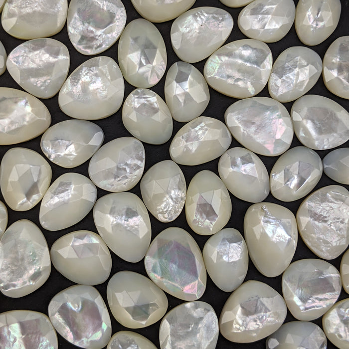 Mother of Pearl Rose Cut Cabochons