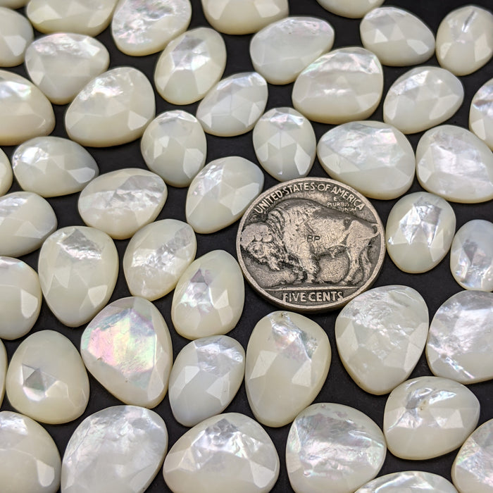 Mother of Pearl Rose Cut Cabochons