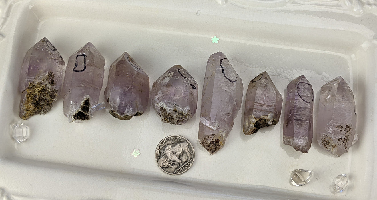 Enhydro Vera Cruz Amethyst Crystal Points, Vera Cruz Mexico