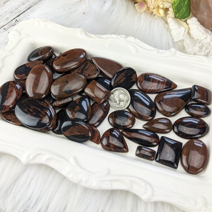 Mahogany Obsidian Cabochons