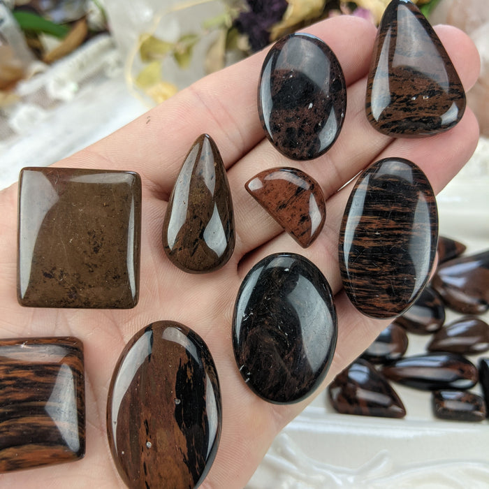 Mahogany Obsidian Cabochons