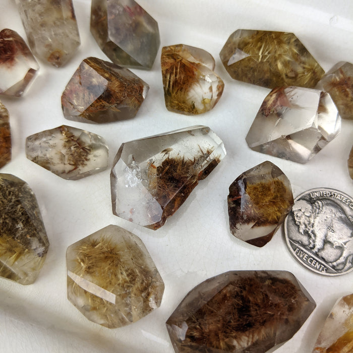 Rutilated Quartz Polished Freeform Shapes