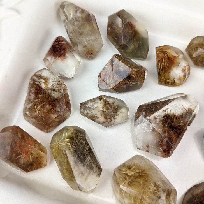 Rutilated Quartz Polished Freeform Shapes