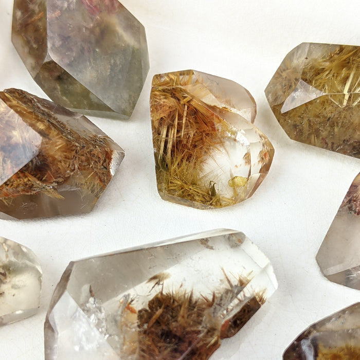 Rutilated Quartz Polished Freeform Shapes