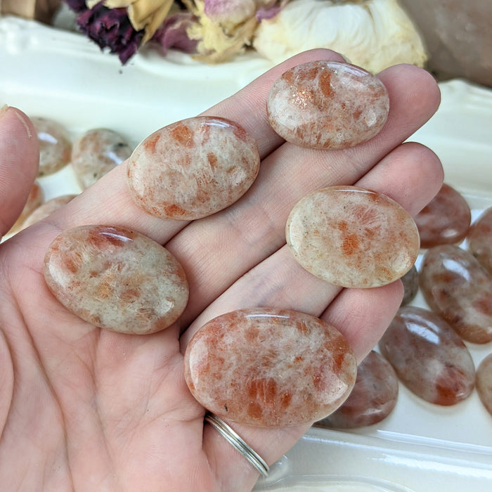 Sunstone Oval Cabochons