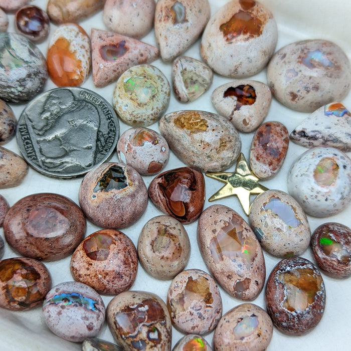 Mexican Fire Opal Cabochons