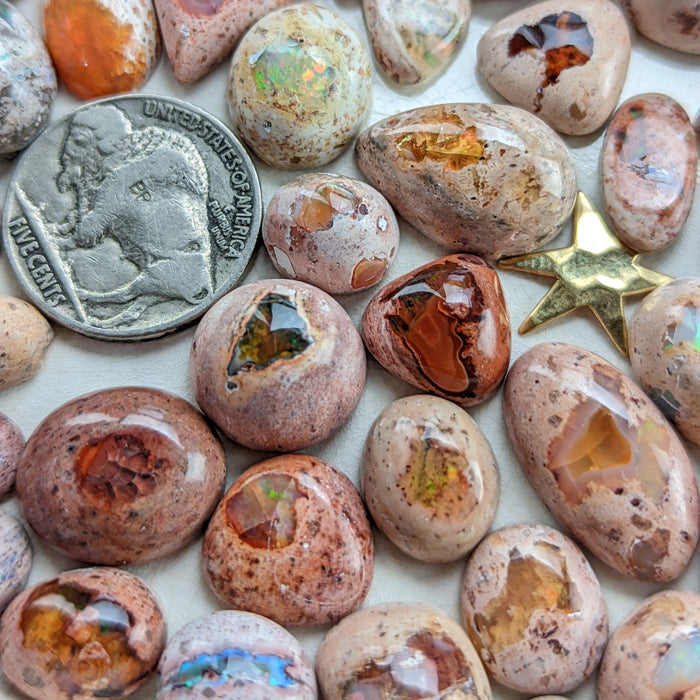 Mexican Fire Opal Cabochons