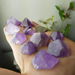 Amethyst Faceted Hexagon Points