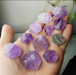 Amethyst Faceted Hexagon Points