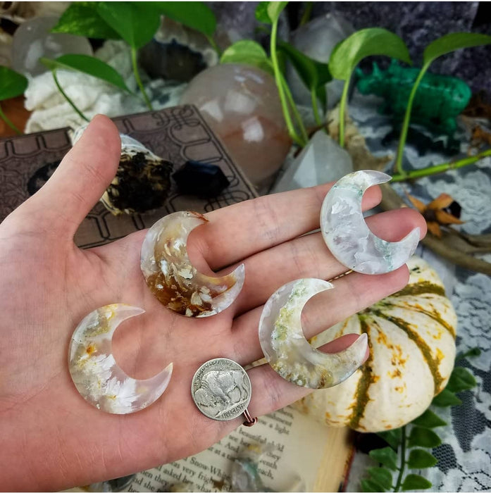 Seam Agate Moons