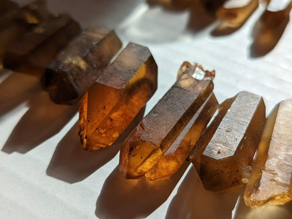 Zambian Citrine Points, small